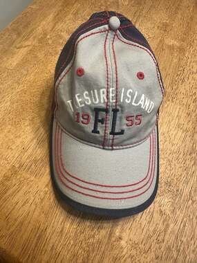 Sherry Resortwear Treasure Island FL 1955 Embroidered Trucker Hat Mesh Cap